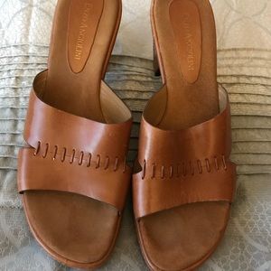 Enzo Angiolini tan leather Sandal